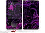 Twisted Garden Purple and Hot Pink - Decal Style skin fits Zune 80/120GB  (ZUNE SOLD SEPARATELY)