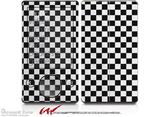 Checkered Canvas Black and White - Decal Style skin fits Zune 80/120GB  (ZUNE SOLD SEPARATELY)