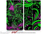 Twisted Garden Green and Hot Pink - Decal Style skin fits Zune 80/120GB  (ZUNE SOLD SEPARATELY)