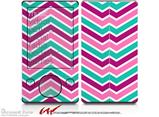 Zig Zag Teal Pink Purple - Decal Style skin fits Zune 80/120GB  (ZUNE SOLD SEPARATELY)