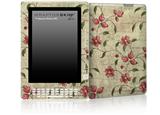 Flowers and Berries Red - Decal Style Skin for Amazon Kindle DX