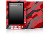 Camouflage Red - Decal Style Skin for Amazon Kindle DX