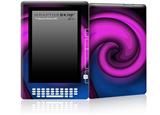 Alecias Swirl 01 Purple - Decal Style Skin for Amazon Kindle DX