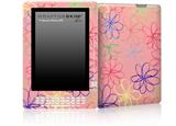Kearas Flowers on Pink - Decal Style Skin for Amazon Kindle DX