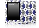 Argyle Blue and Gray - Decal Style Skin for Amazon Kindle DX