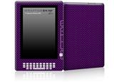 Carbon Fiber Purple - Decal Style Skin for Amazon Kindle DX