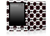 Red And Black Squared - Decal Style Skin for Amazon Kindle DX