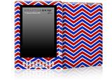 Zig Zag Red White and Blue - Decal Style Skin for Amazon Kindle DX