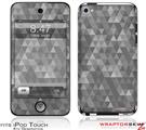 iPod Touch 4G Skin Triangle Mosaic Gray
