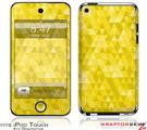 iPod Touch 4G Skin Triangle Mosaic Yellow
