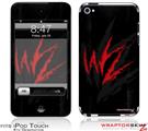 iPod Touch 4G Skin WraptorSkinz WZ on Black