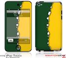 iPod Touch 4G Skin Ripped Colors Green Yellow
