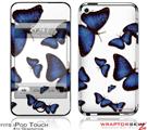iPod Touch 4G Skin - Butterflies Blue