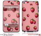 iPod Touch 4G Skin - Strawberries on Pink