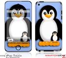 iPod Touch 4G Skin - Penguins on Blue