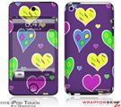 iPod Touch 4G Skin - Crazy Hearts