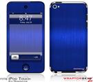 iPod Touch 4G Skin - Brushed Metal Blue