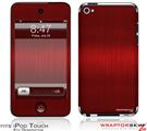 iPod Touch 4G Skin - Brushed Metal Red