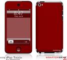 iPod Touch 4G Skin - Solids Collection Red Dark