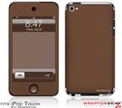 iPod Touch 4G Skin - Solids Collection Chocolate Brown