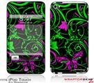 iPod Touch 4G Skin - Twisted Garden Green and Hot Pink
