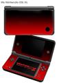 Nintendo DSi XL Skin Smooth Fades Red Black