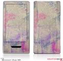 Zune HD Skin Pastel Abstract Pink and Blue