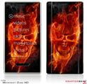 Zune HD Skin Flaming Fire Skull Orange