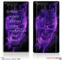 Zune HD Skin Flaming Fire Skull Purple