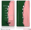 Zune HD Skin Ripped Colors Green Pink