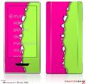 Zune HD Skin Ripped Colors Hot Pink Neon Green
