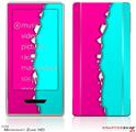Zune HD Skin Ripped Colors Hot Pink Neon Teal