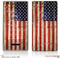 Zune HD Skin Painted Faded and Cracked USA American Flag