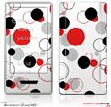Zune HD Skin Lots of Dots Red on White