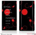 Zune HD Skin Lots of Dots Red on Black