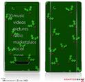 Zune HD Skin Christmas Holly Leaves on Green