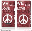 Zune HD Skin Love and Peace Pink