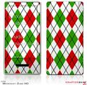 Zune HD Skin Argyle Red and Green