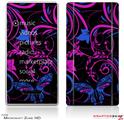 Zune HD Skin Twisted Garden Hot Pink and Blue