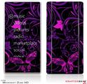 Zune HD Skin Twisted Garden Purple and Hot Pink