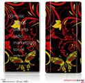 Zune HD Skin Twisted Garden Red and Yellow