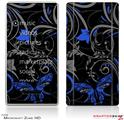 Zune HD Skin Twisted Garden Gray and Blue
