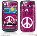 LG Vortex Skin Love and Peace Hot Pink