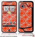 HTC Droid Incredible Skin Wavey Red