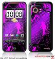 HTC Droid Incredible Skin Halftone Splatter Hot Pink Purple