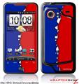 HTC Droid Incredible Skin Ripped Colors Blue Red