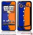 HTC Droid Incredible Skin Ripped Colors Blue Orange