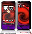 HTC Droid Incredible Skin - Alecias Swirl 01 Red