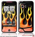 HTC Droid Incredible Skin - Metal Flames