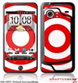 HTC Droid Incredible Skin - Bullseye Red and White